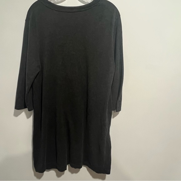 J. JILL Cashmere Blend Button Front Grandpa Cardigan - Picture 4 of 8